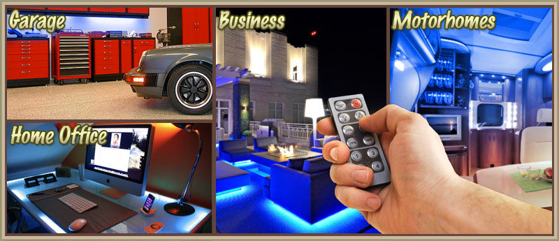 3.3' Feet Blue 60 LEDs Bright Light Remote Control Dimmer Kit SMD3528 110V Plug