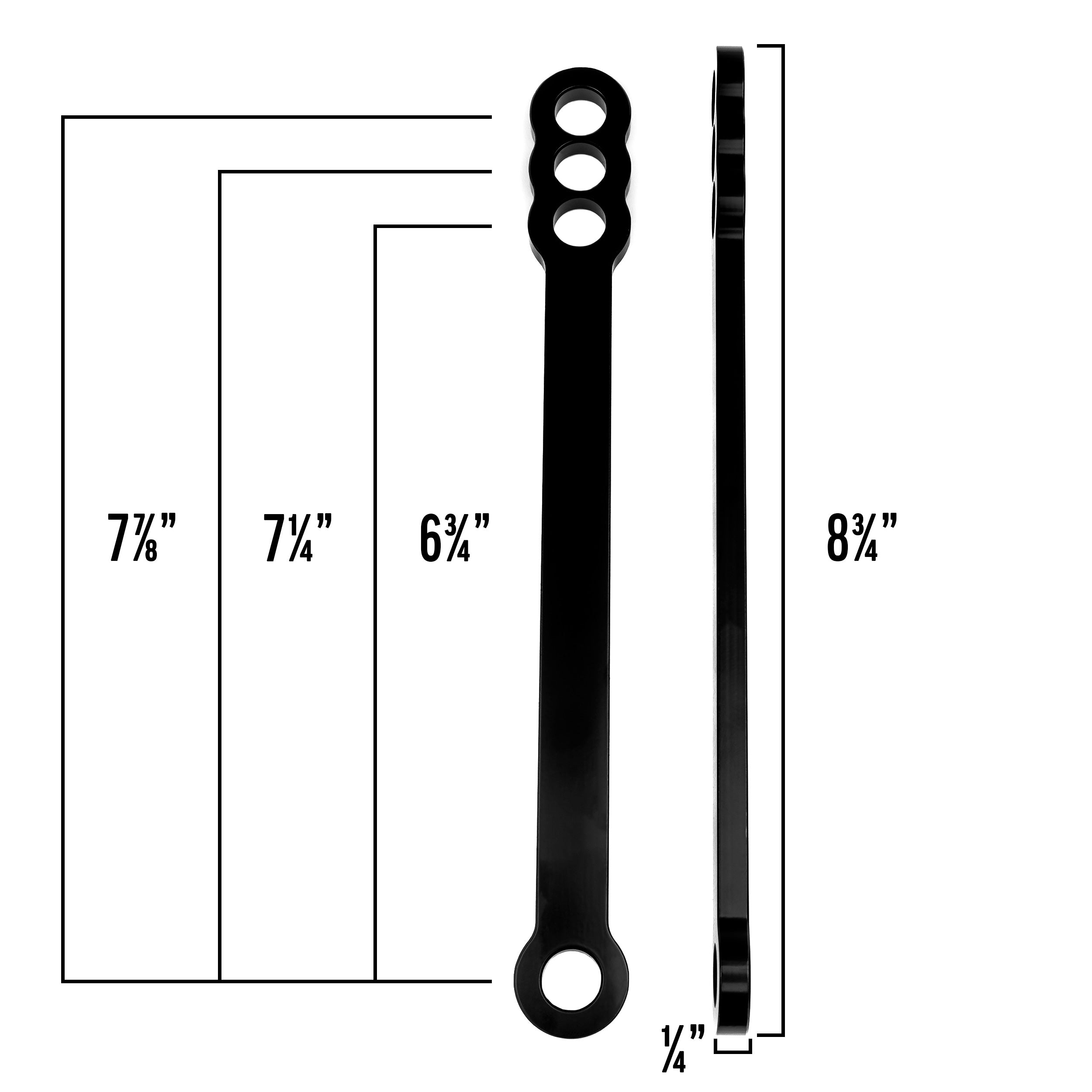 Suzuki GSXR 600 750 1000 Black Lowering Links (2000-2006)