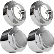 4x Chrome Center Caps Wheel Lug Nut Hub Cap Covers for 1995-1997 Ford F250 F350