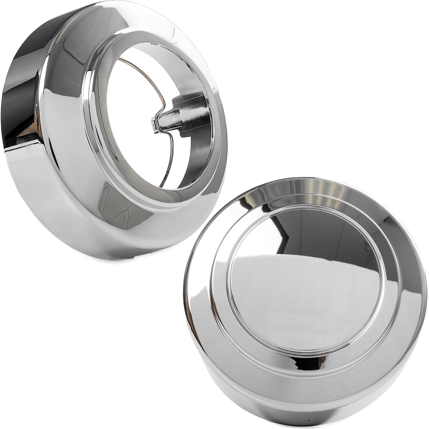 4x Chrome Center Caps Wheel Lug Nut Hub Cap Covers for 1995-1997 Ford F250 F350