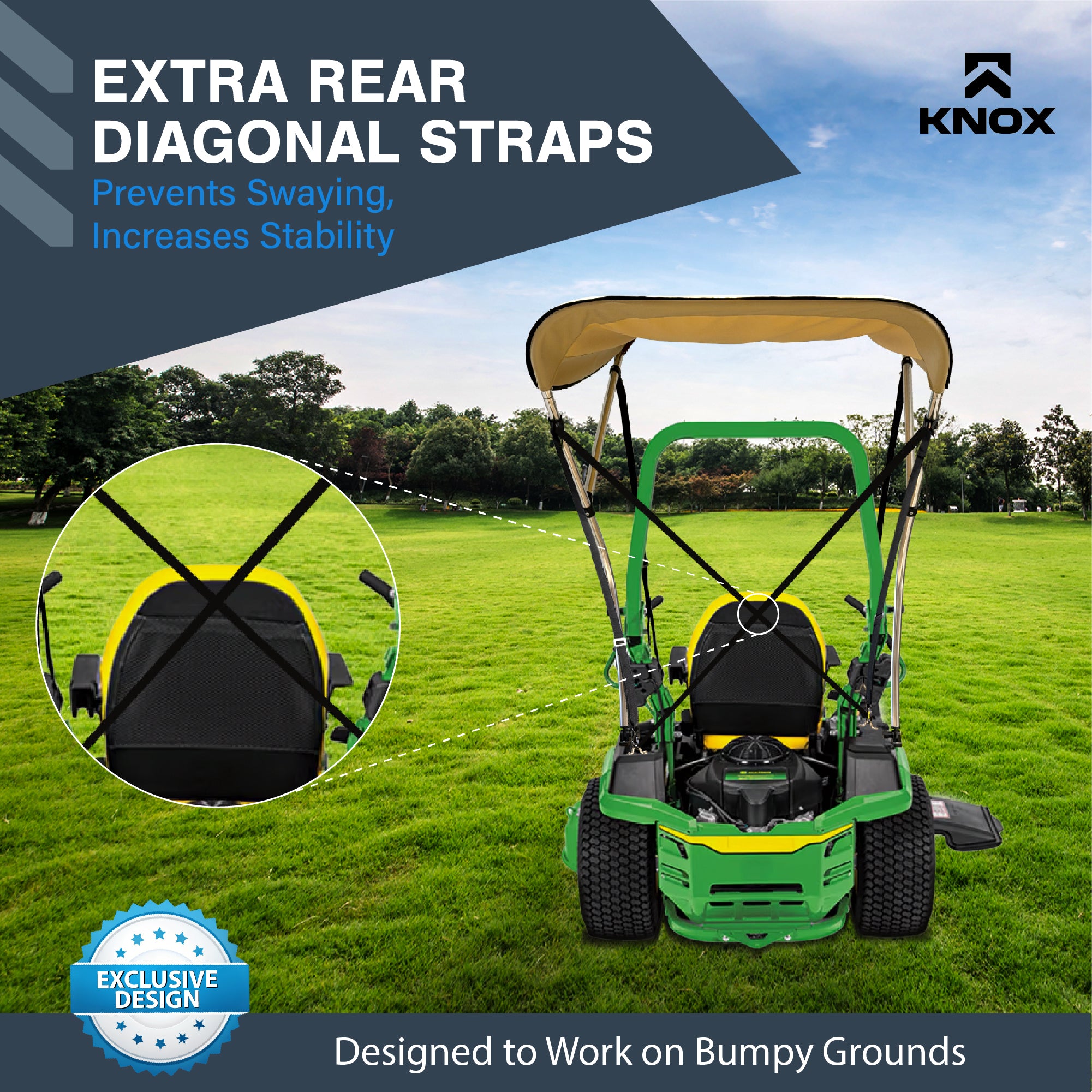 KNOX Zero Turn Lawn Mower Canopy
