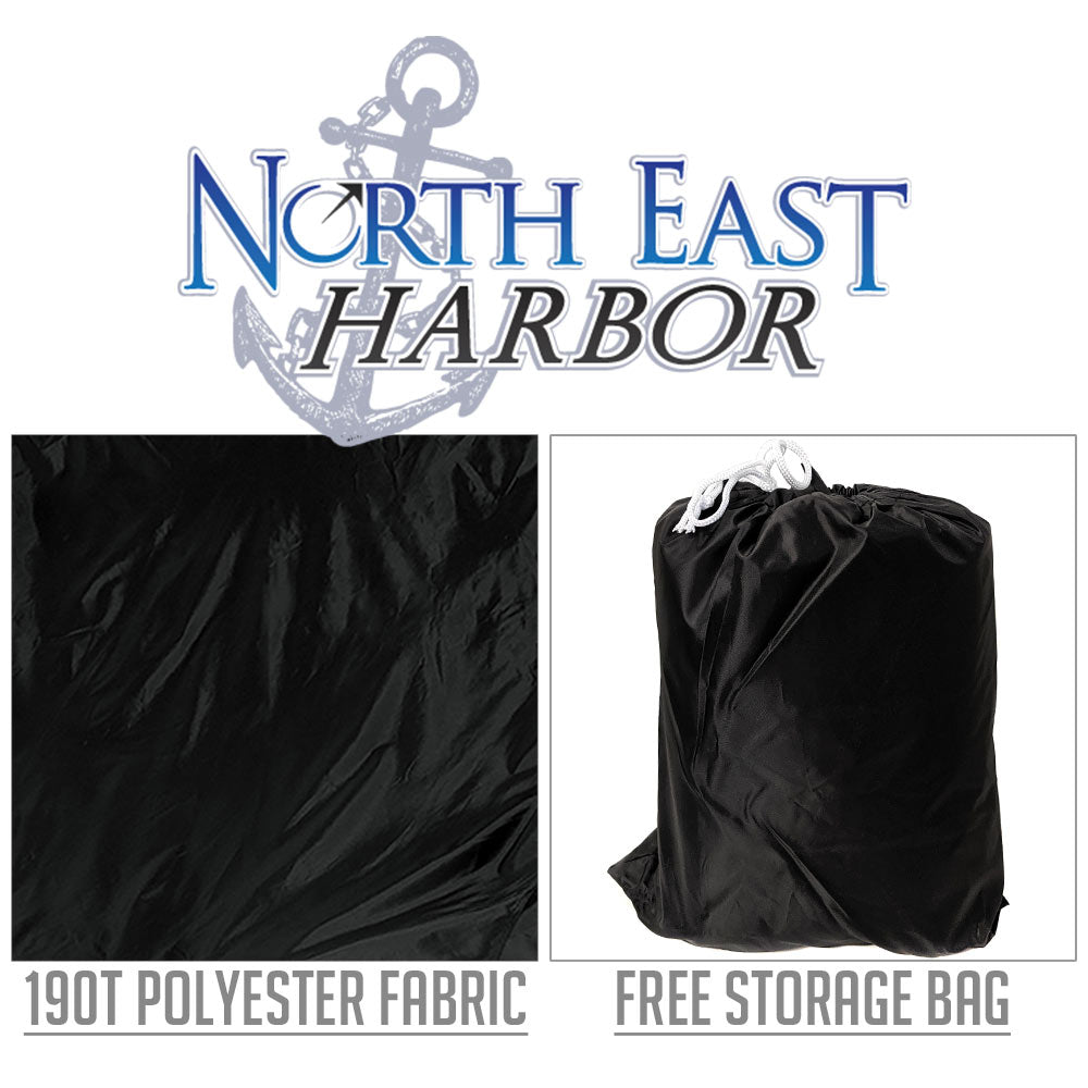 Deluxe 190T Riding Lawn Mower Tractor Storage Cover Fits Decks up to 62" - Black