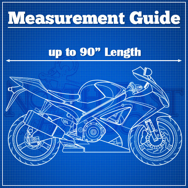Superior Travel Dust Motorcycle Bike Cover Covers : Fits Up To Length 90" - All Sport Bikes And Small To Medium Cruiser Bikes