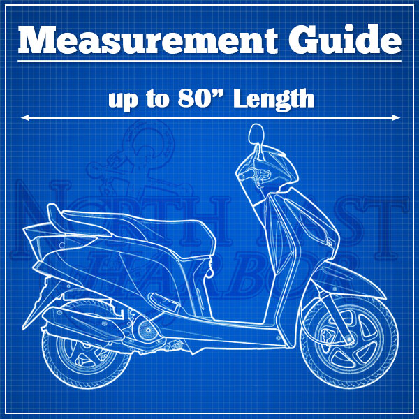 Superior Travel Dust Motorcycle Bike Cover Covers : Fits Up To Length 80" - All Scooters And Mopeds