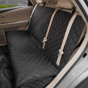 Universal Car Bench Seat Cover Protector for Pets- Waterproof, Non-Slip, Durable, Washable - Fits Cars, Trucks, SUVs- Black- 49"L x 56"W