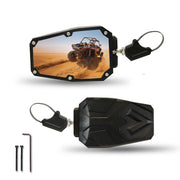 Krator Adjustable UTV Side Mirrors for 1.5"-2" Roll Bar Cage with Windshield