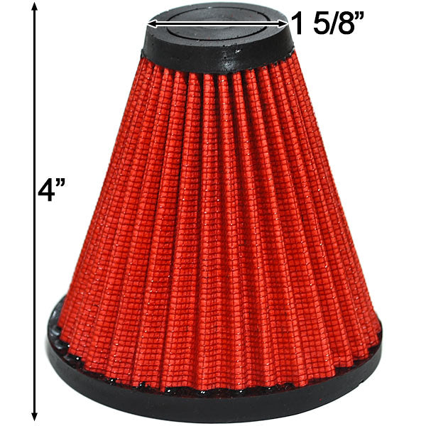 Red Cone Air Filter (for Spike Intake Air Cleaner Filter Kits)