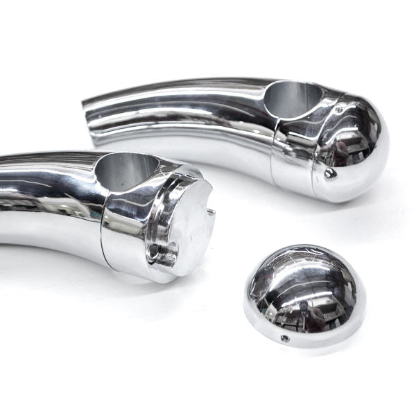 Custom Chrome Motorcycle 3.5" Billet Handlebar Risers (1" bar)