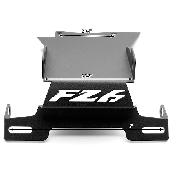 Yamaha FZ6 Fazer Fender Eliminator Black Logo Plate Holder (2006-2008)