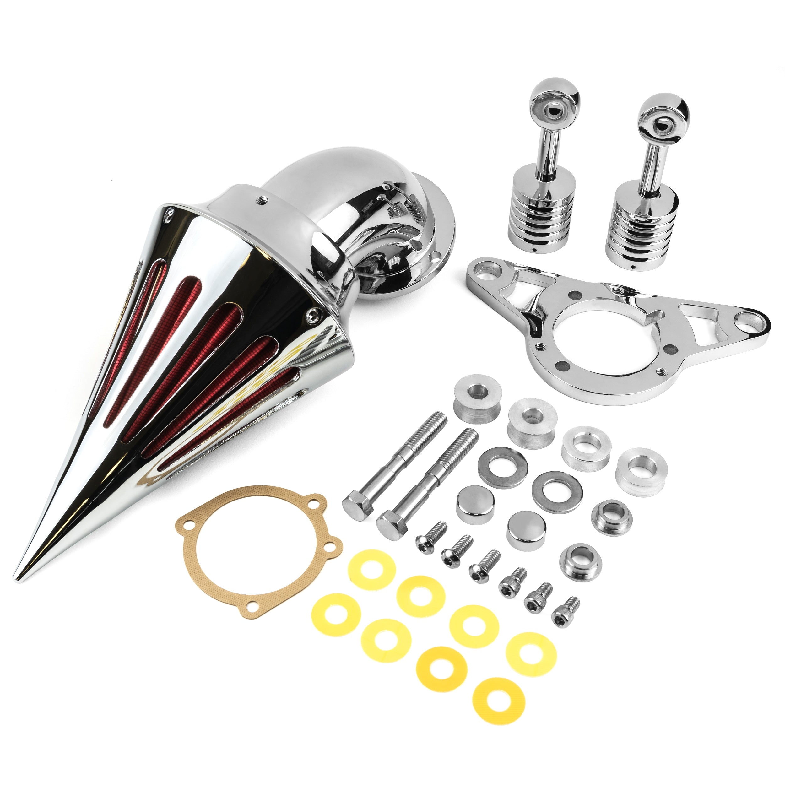 Spike Intake Air Cleaner Filter Kit for Harley Davidson Softail, Dyna, Touring, Rocker and More! (2001-2009)