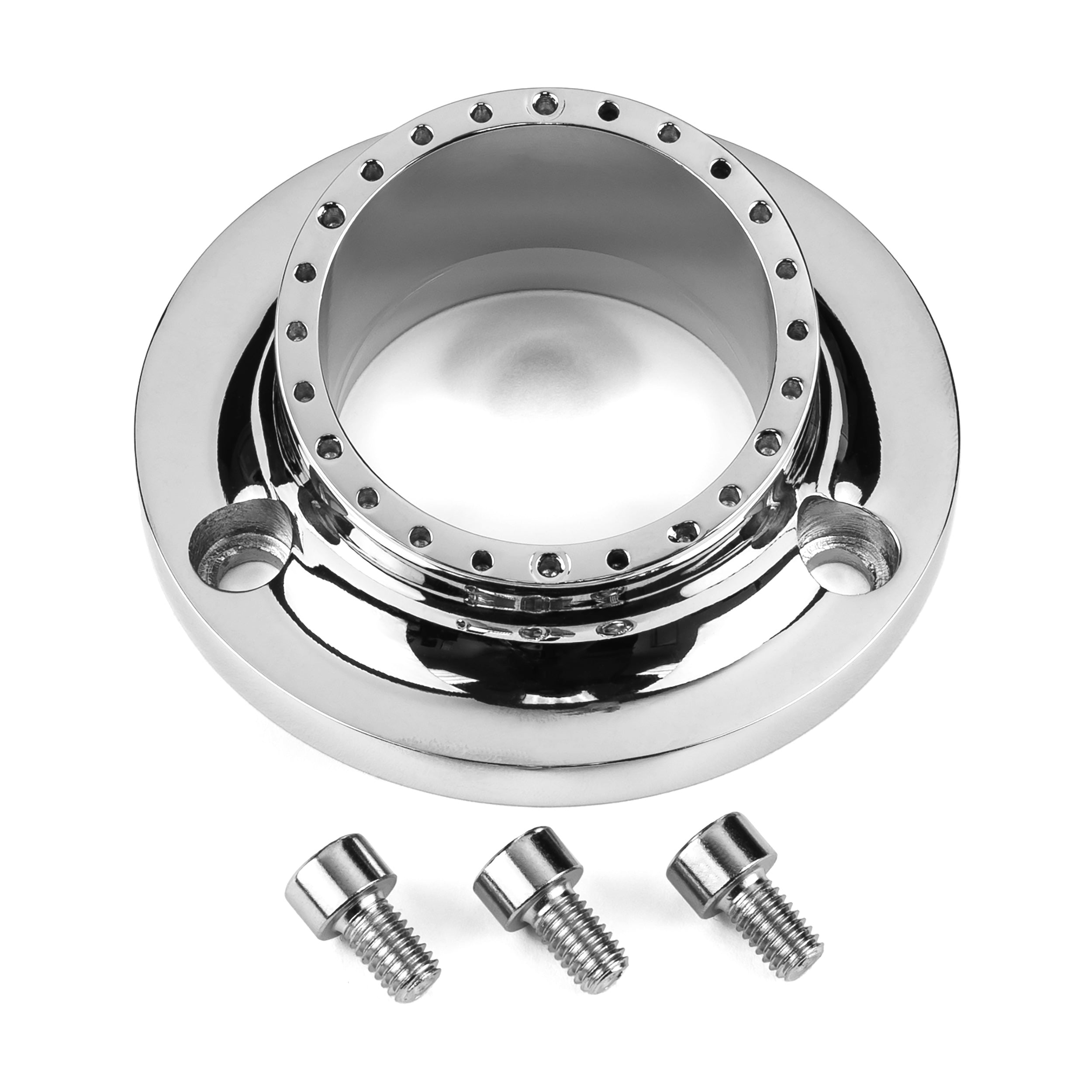 Yamaha ATV / UTV Exhaust Tip Muffler Power Outlet Polished Chrome - Bruin Grizzly Kodiak Rhino Wolverine and More! (2002-2011)