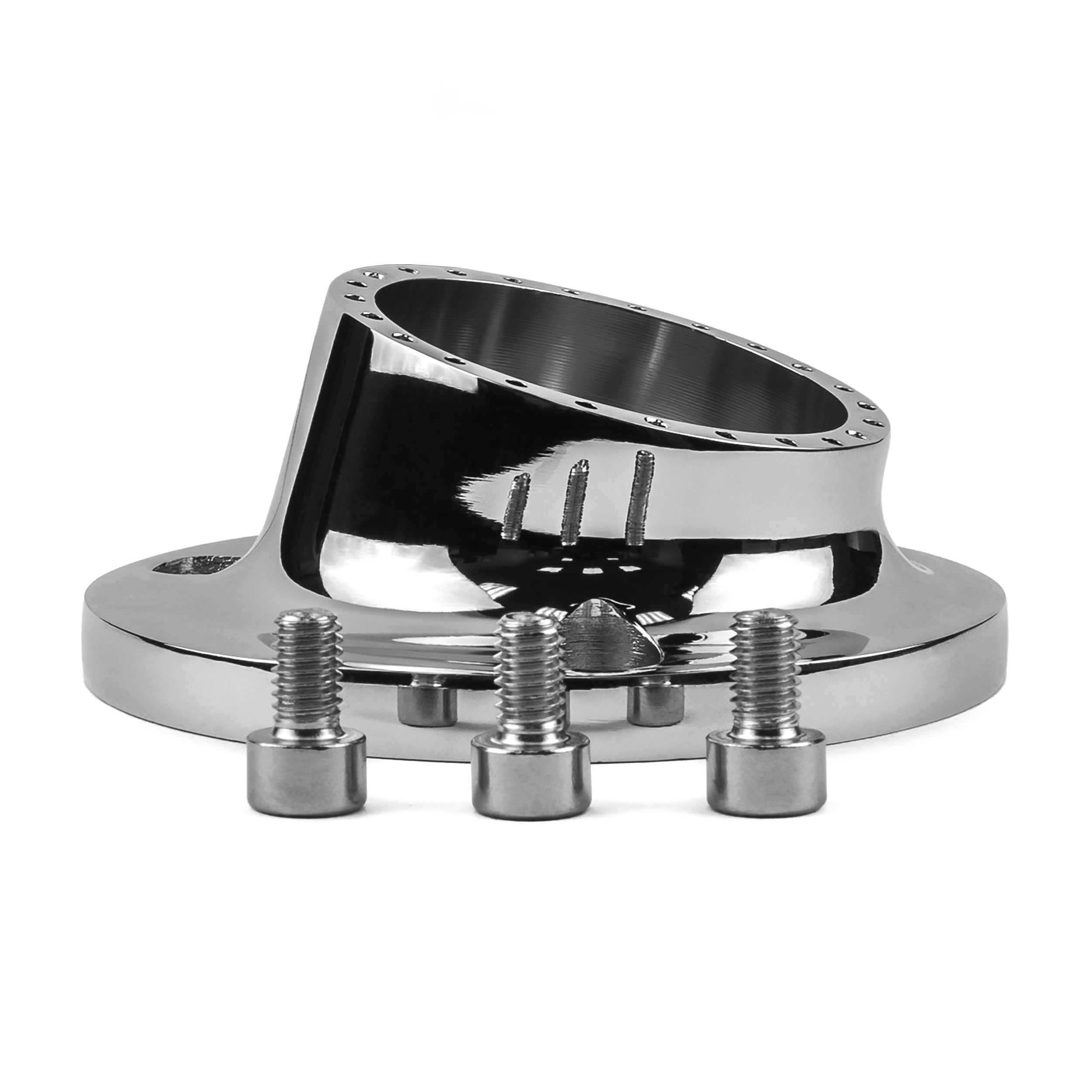 Yamaha ATV / UTV Exhaust Tip Muffler Power Outlet Polished Chrome - Bruin Grizzly Kodiak Rhino Wolverine and More! (2002-2011)