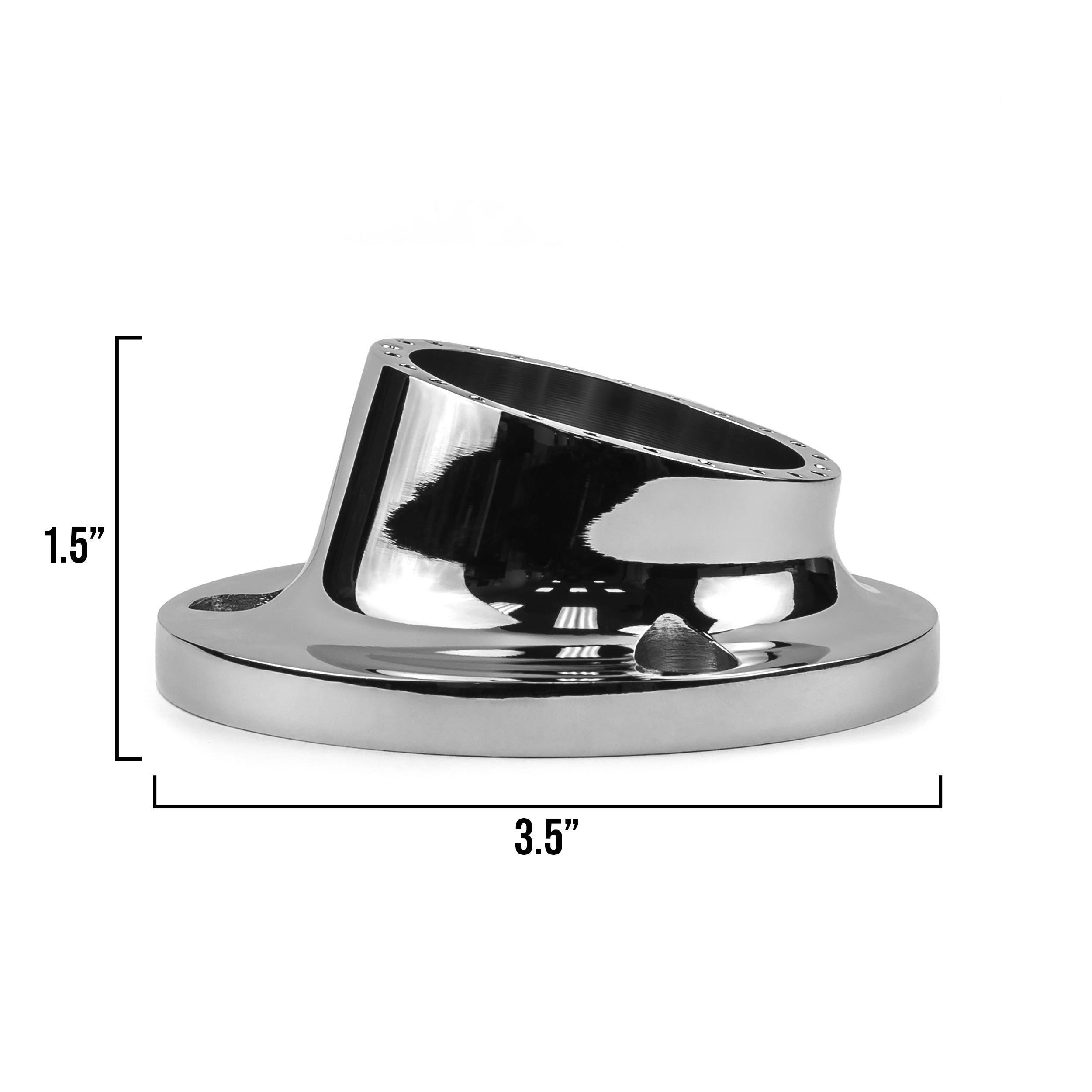 Yamaha ATV / UTV Exhaust Tip Muffler Power Outlet Polished Chrome - Bruin Grizzly Kodiak Rhino Wolverine and More! (2002-2011)