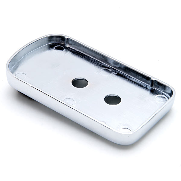 New Chrome Brake Pedal Pad Cover Black NonSlip Rubber for Harley Kawasaki Yamaha Suzuki