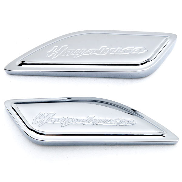 Chrome Gas Tank Pad Side Cover Cap for Suzuki Hayabusa Busa GSX1300R 1999-2014