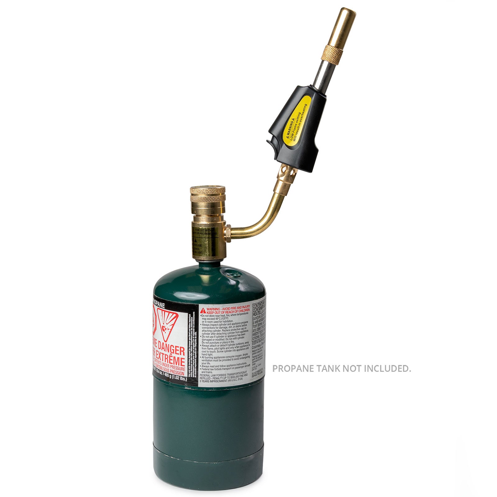 Biltek Dual Fuel Self-Ignition Torch- Air/MAPP & Propane- Flame Regulator & Lock