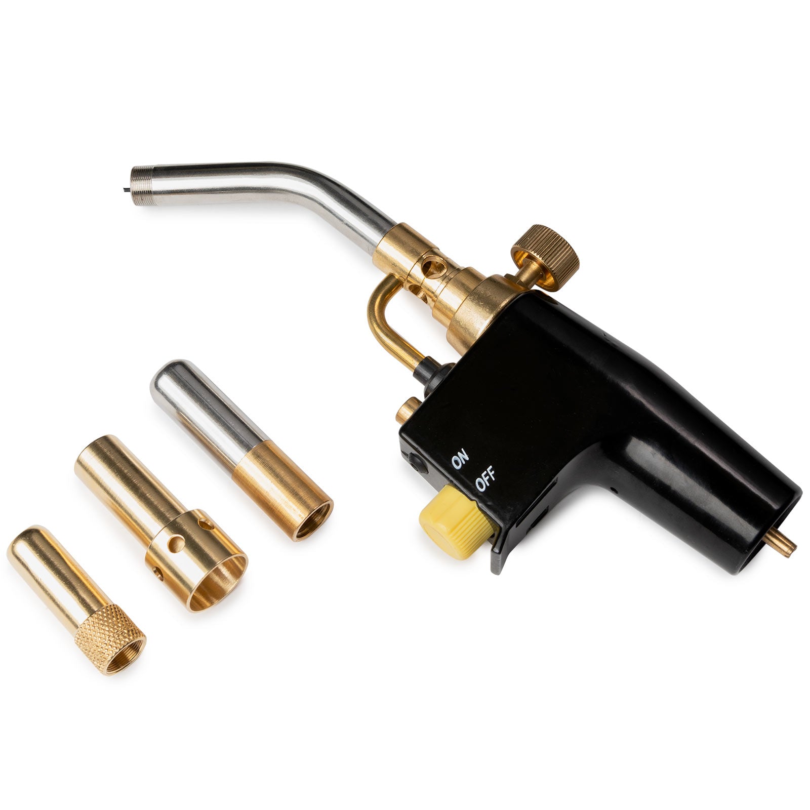 Biltek Dual Fuel Hand Torch Kit w/ 3 Nozzles, Air/MAPP & Propane, Welding Torch