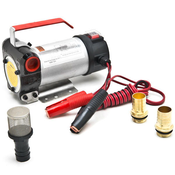 12V 10.5 GPM Portable Electric Fuel Transfer Pump – For Diesel, Kerosene, Oil By Amarine Made