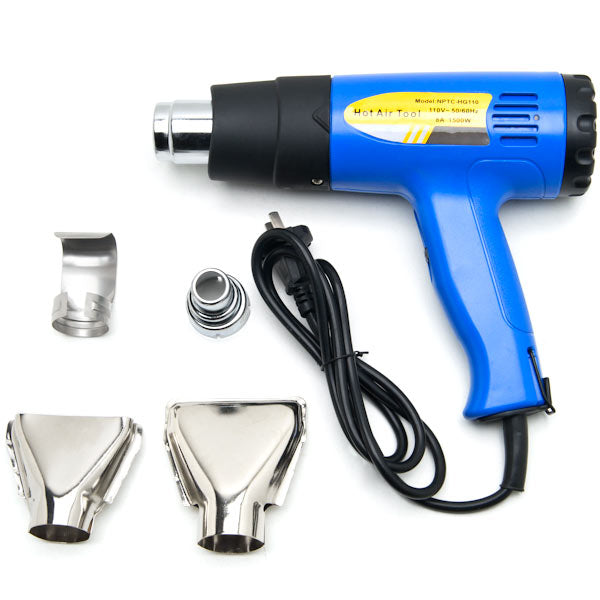 Heat Gun Kit w/ Accessories 1500 Watt Dual Temperature Shrink Wrapping 752F-1022F