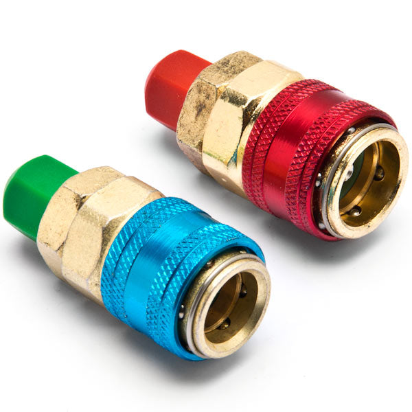 A/C R134a Quick Coupler Adapter Car High & Low Side HVAC SAE Male Flare Fitting