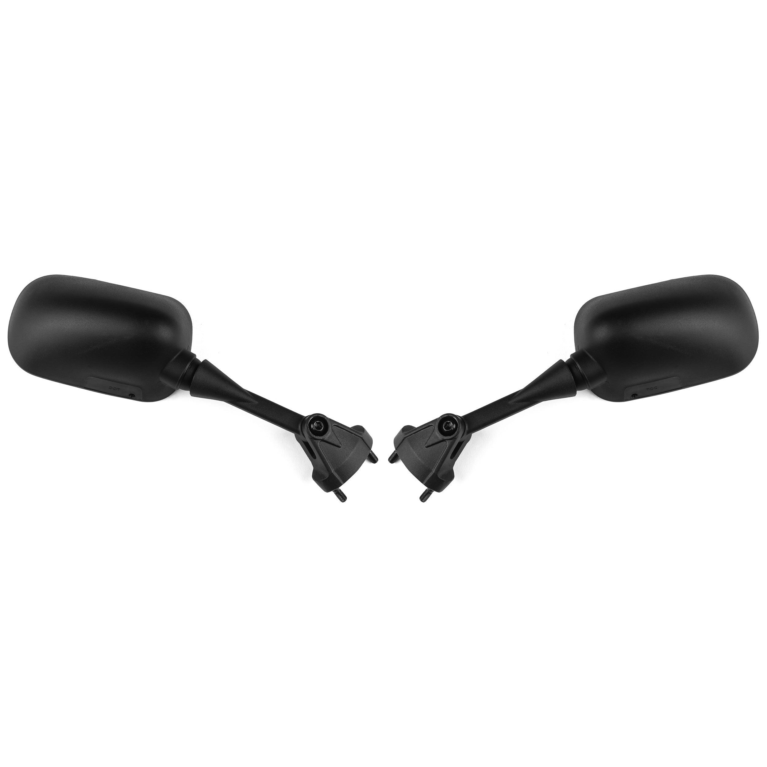 Kawasaki Ninja ZX10R / ZX6R Black OEM Style Racing Mirrors (2004-2010)
