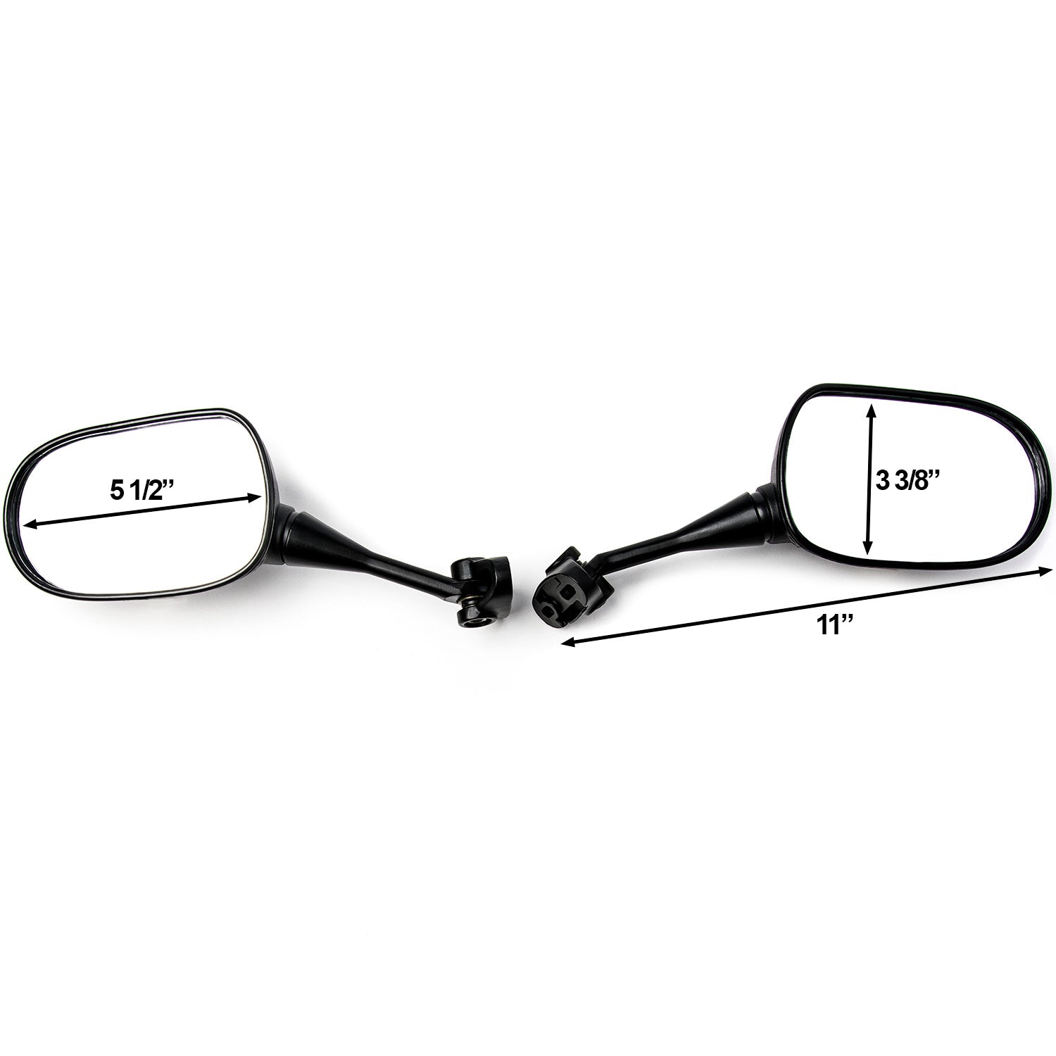 Honda CBR 600 F4 / F4i / RC51 / RVT 1000R Black OEM Style Racing Mirrors L&R Set (1999-2006)