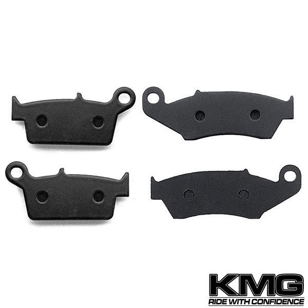 2003-2004 Kawasaki KLX 400 R Front + Rear Non-Metallic Organic NAO Brake Pads Set