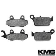 2009-2010 Kawasaki KLX 250 SF Supermotard Front + Rear Non-Metallic Organic NAO Brake Pads Set