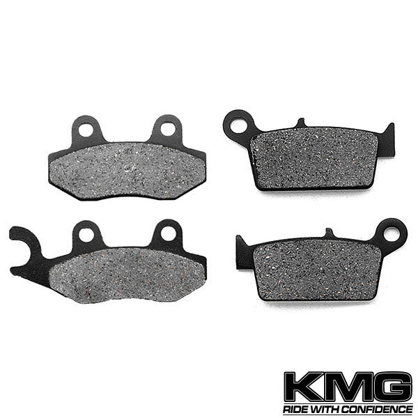 2009-2010 Kawasaki KLX 250 SF Supermotard Front + Rear Non-Metallic Organic NAO Brake Pads Set