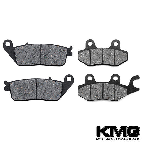 2006-2009 Daelim S2-250 Front + Rear Non-Metallic Organic NAO Brake Pads Set