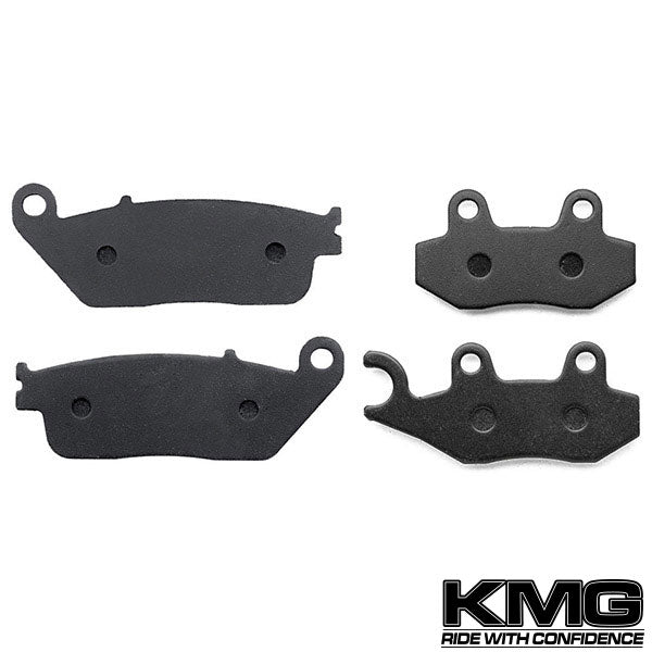 2006-2009 Daelim S2-250 Front + Rear Non-Metallic Organic NAO Brake Pads Set
