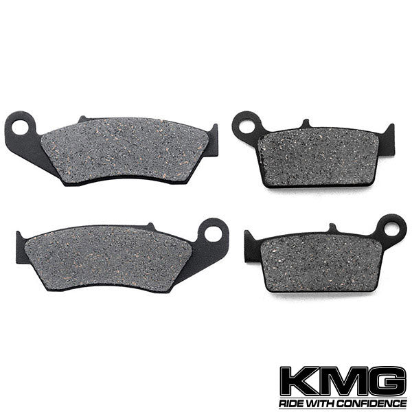 1993-2000 Honda XR 600 R Front + Rear Non-Metallic Organic NAO Brake Pads Set