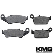 1993-2011 Honda XR 650 L Front + Rear Non-Metallic Organic NAO Brake Pads Set