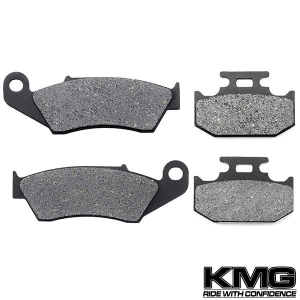 1993-1996 Kawasaki KLX 650 Front + Rear Non-Metallic Organic NAO Brake Pads Set