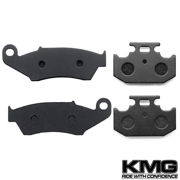 1993-1996 Kawasaki KLX 650 Front + Rear Non-Metallic Organic NAO Brake Pads Set