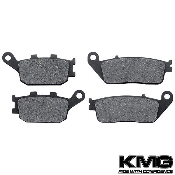 1995-1999 Honda VT 1100 C2 Shadow Front + Rear Non-Metallic Organic NAO Brake Pads Set