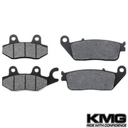 2004-2009 Daelim Roadwin 125 Front + Rear Non-Metallic Organic NAO Brake Pads Set
