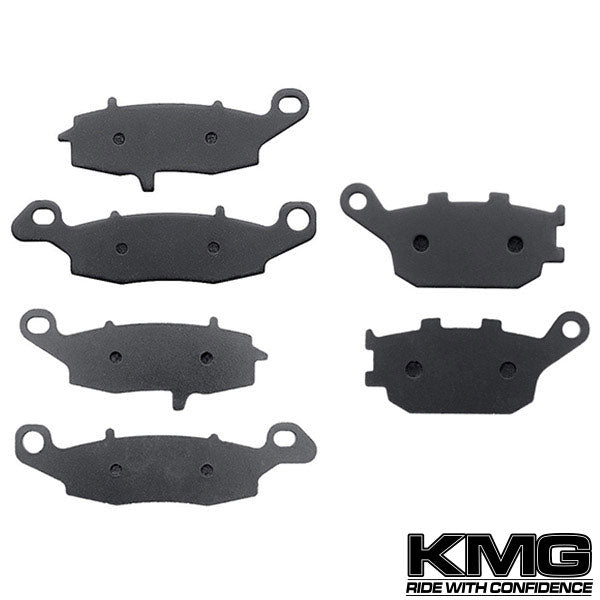 2002-2009 Suzuki DL 1000 V-Strom Front + Rear Non-Metallic Organic NAO Brake Pads Set
