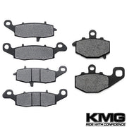 1996-1997 Kawasaki GPz 1100 ABS Models Front + Rear Non-Metallic Organic NAO Brake Pads Set