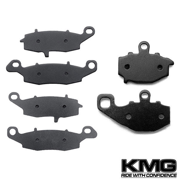 1996-1997 Kawasaki GPz 1100 ABS Models Front + Rear Non-Metallic Organic NAO Brake Pads Set