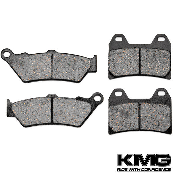 1998-2003 Victory V92C Front + Rear Non-Metallic Organic NAO Brake Pads