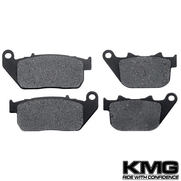 2004-2008 Harley XL 883 Sportster Standard Front + Rear Non-Metallic Organic NAO Brake Pads Set