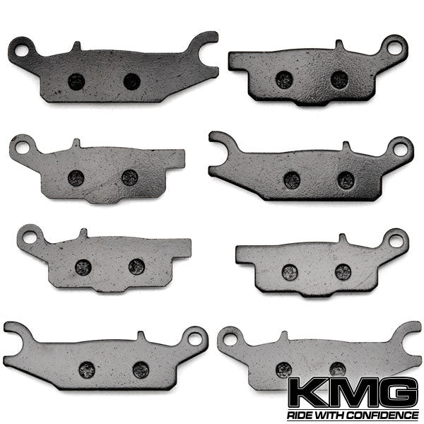 2007-2009 Yamaha YFM 700 Ducks Unlimited Front + Rear Non-Metallic Organic NAO Brake Pads