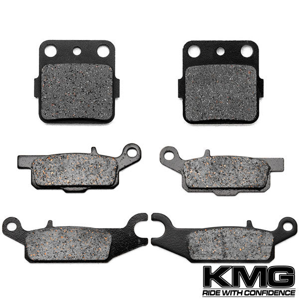 2008 Yamaha YFM 250 Special Edition Front + Rear Non-Metallic Organic NAO Brake Pads