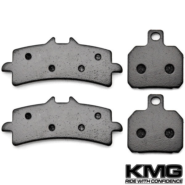 2009-2011 Aprilia RSV4 R RSV4 Factory Front + Rear Non-Metallic Organic NAO Brake Pads