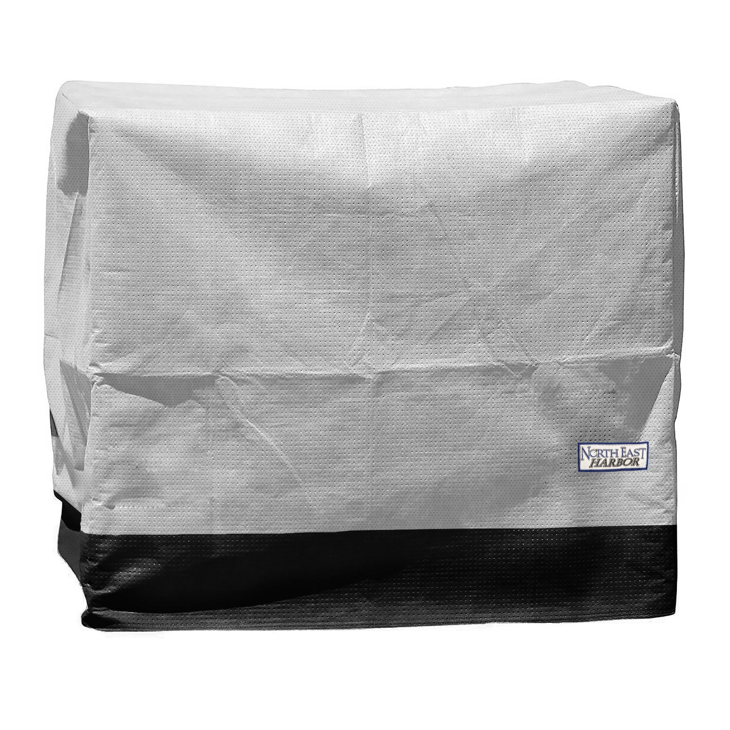Air Conditioner Cover for Outside Units - 34"W x 34"D x 30"H - Gray & Black Hem