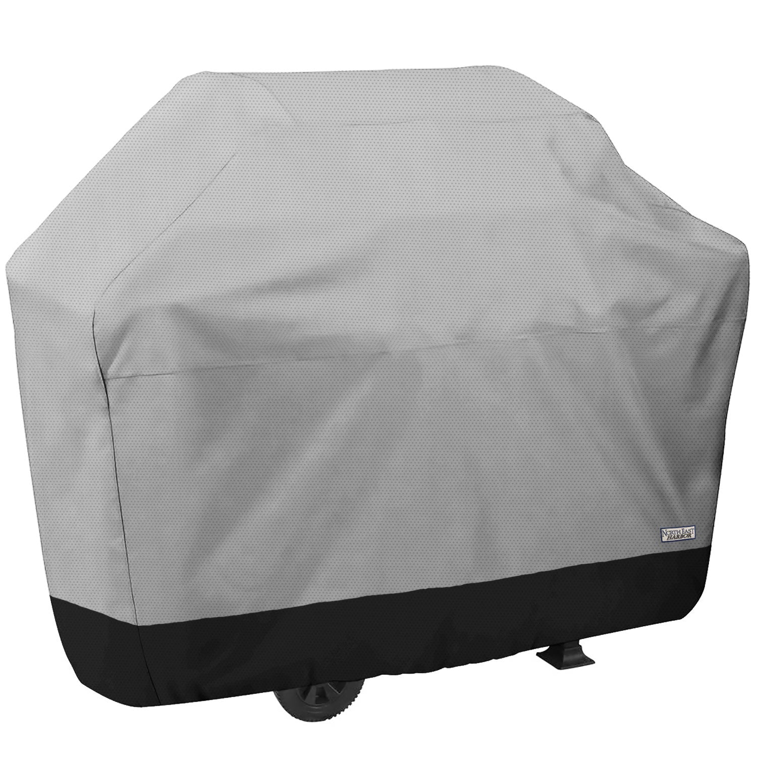 Premium Waterproof Barbeque BBQ Grill Cover - Small 43.5" Length - Gray & Black