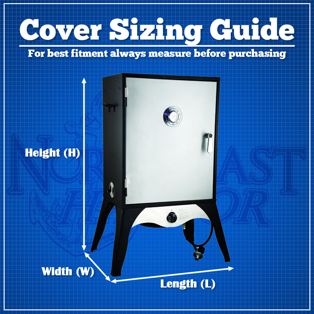 Waterproof Electric Smoker Grill Cover - 20"L x 17"W x 31"H - Black