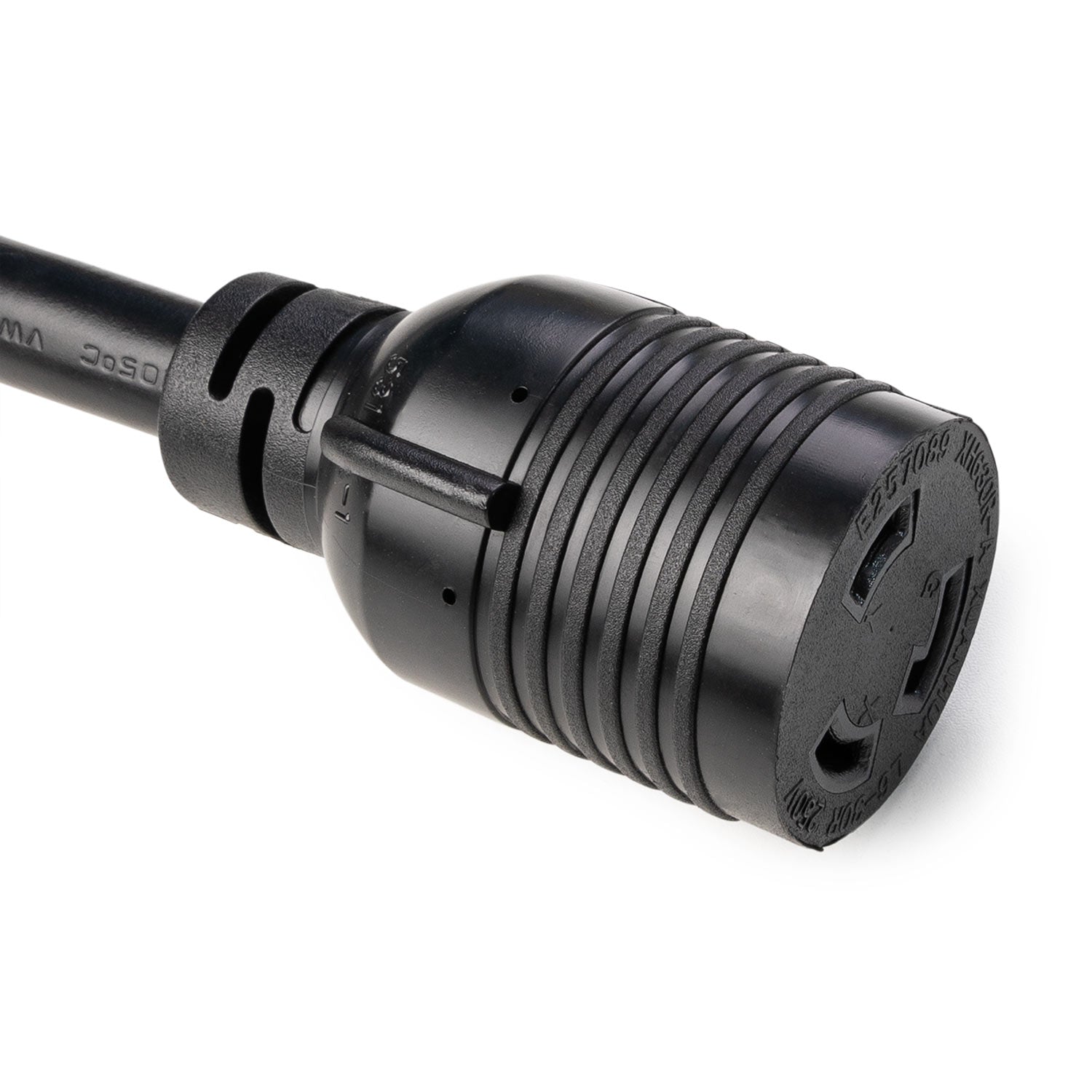 20" Pigtail Adapter Cord - Standard US Plug 110V to 220V NEMA L6-30R (15 to 30A)