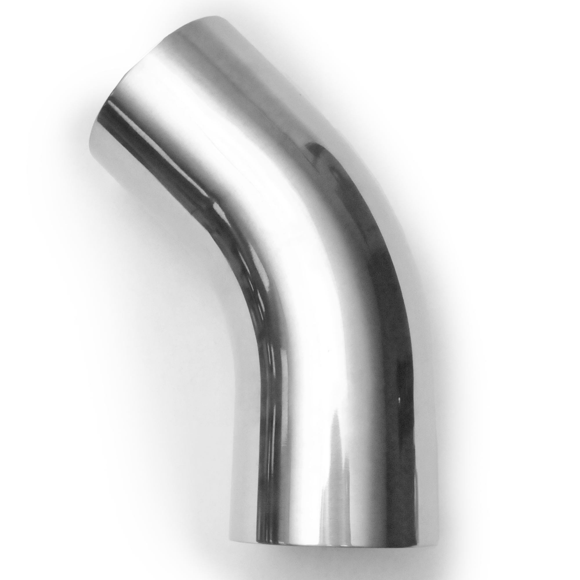 Krator 3" Elbow Exhaust Pipe 4.5" Loose Radius 45�� Mandrel Bend Stainless Steel